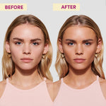A before and after example of using the master tan set